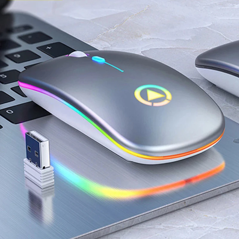 Bluetooth Wireless Mouse For Computer Dual Mode Rechargeable Silent Mouse Ergonomic 2.4Ghz Gaming Mice for Laptop PC
Bluetooth Wireless Mouse For Computer Dual Mode Rechargeable Silent Mouse Ergonomic 2.4Ghz Gaming Mice for Laptop PC