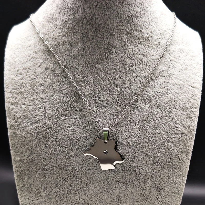 France Map Stainless Steel Chain Necklaces Women Silver Color Necklace Pndant Men/Women Jewelry Christmas Gift Collier N68162B
France Map Stainless Steel Chain Necklaces Women Silver Color Necklace Pndant Men/Women Jewelry Christmas Gift Collier N68162B