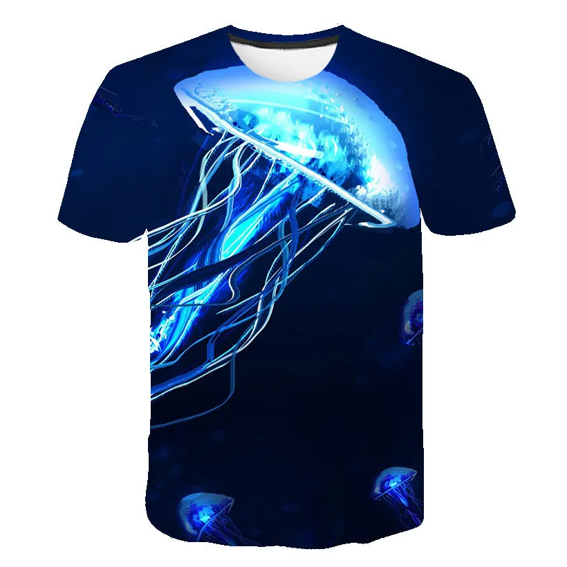 New Men's T-Shirt, Deep Sea Mysterious Jellyfish 3D Printing, Colorful Round Neck Short Sleeve, Comfortable Loose Version
New Men's T-Shirt, Deep Sea Mysterious Jellyfish 3D Printing, Colorful Round Neck Short Sleeve, Comfortable Loose Version
