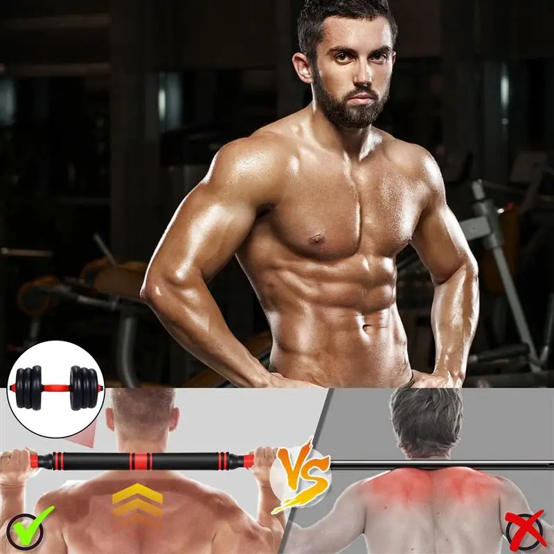 40CM 30KG Bar Fitness Dumbbells Detachable Barbell Arm Muscle Trainer Household Exercise Supplies for Home Office Gym Training
40CM 30KG Bar Fitness Dumbbells Detachable Barbell Arm Muscle Trainer Household Exercise Supplies for Home Office Gym Training