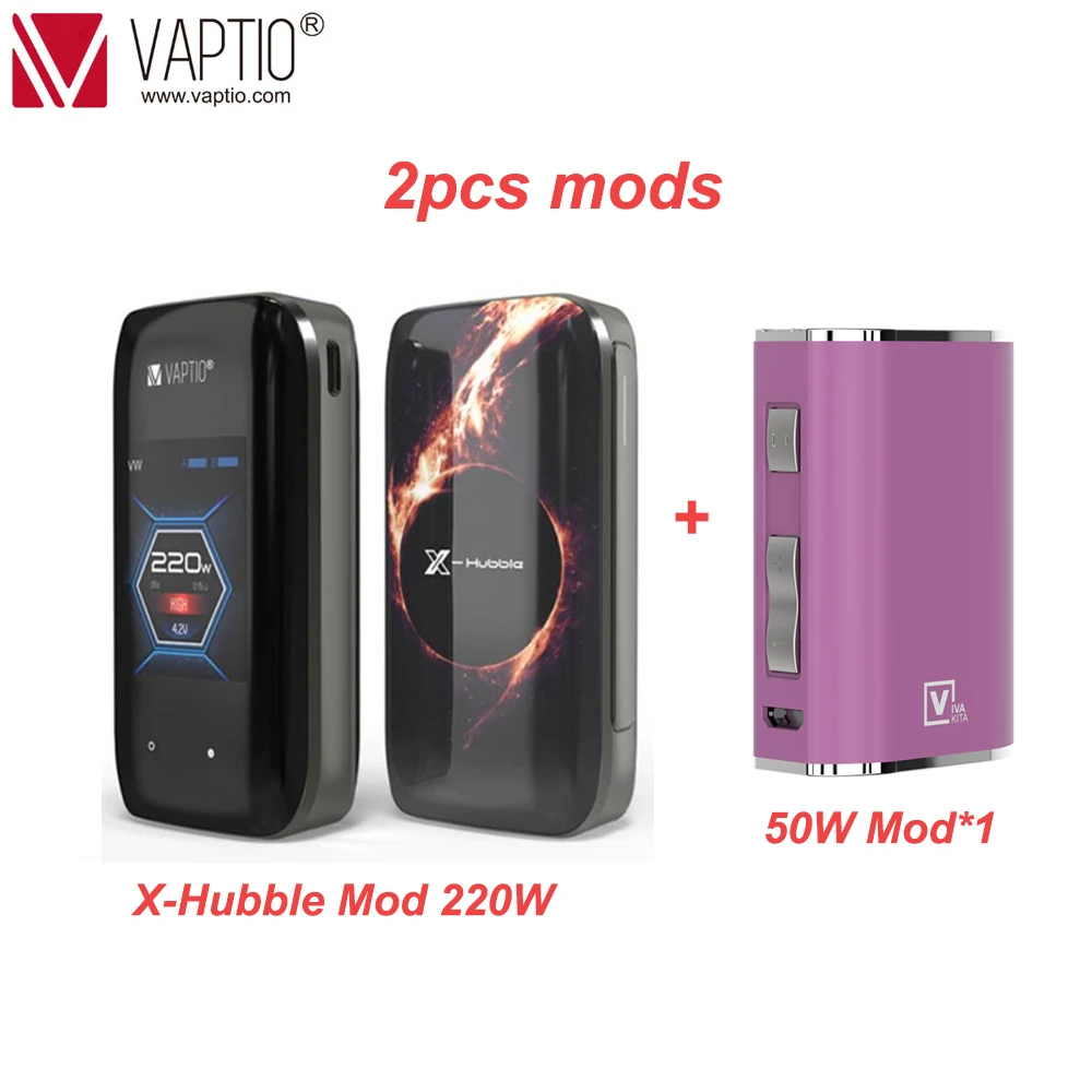 Новый оригинальный Vaptio X Hubble 220 Вт Vape mod 2 "дюймовый сенсорный экран без 18650