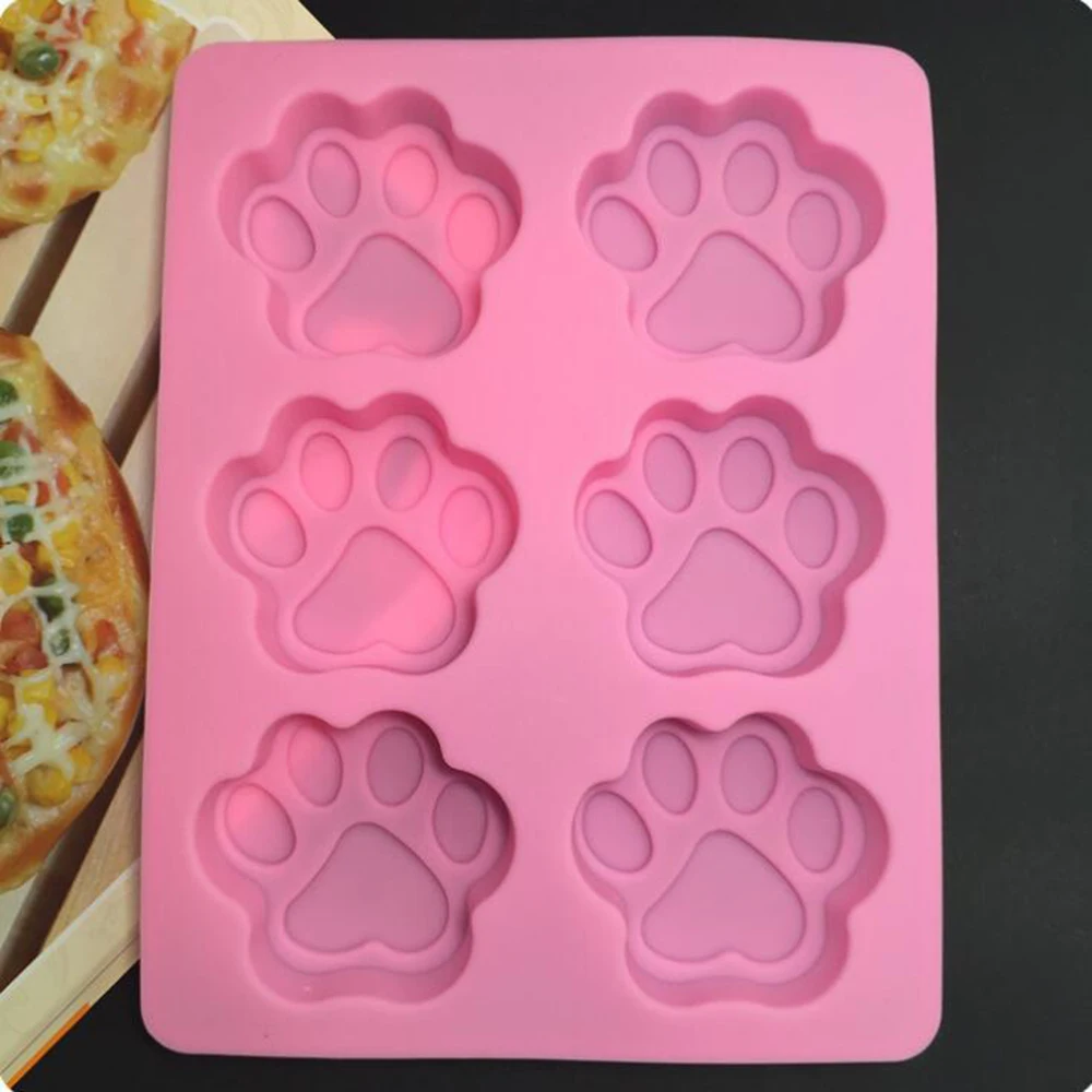 6 Grids Silicone Cake Mold For Baking Cat Paw Candle Making Cake Tools DIY Aroma Plaster Mould Kitchen Accessories
6 Grids Silicone Cake Mold For Baking Cat Paw Candle Making Cake Tools DIY Aroma Plaster Mould Kitchen Accessories