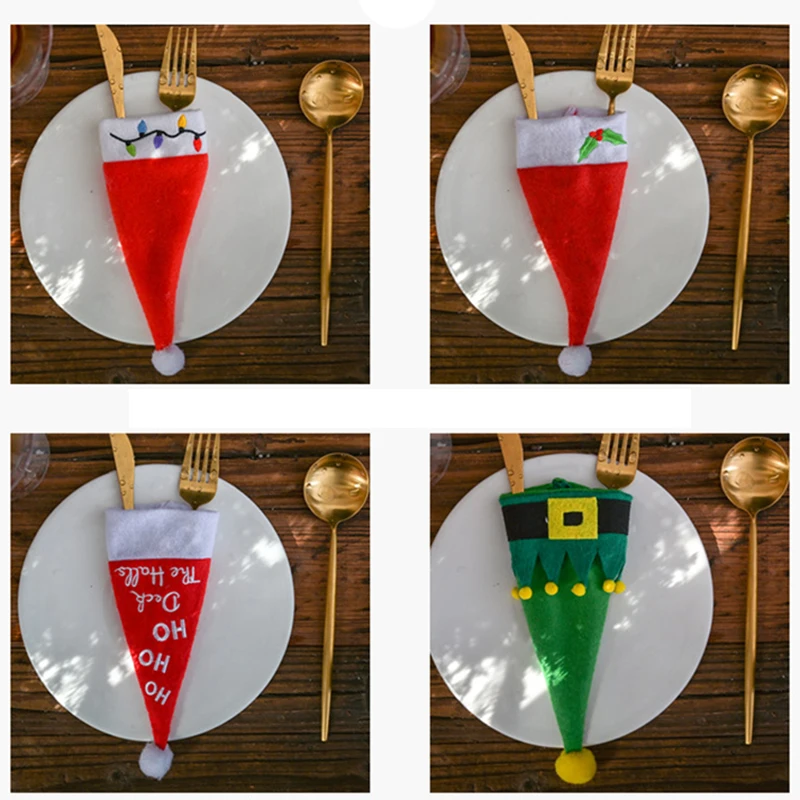 New Year Christmas Gift Tableware Fork Knife Holder Bag Navidad Noel Christmas Decorations for Home Dinner Table Eve Decor
New Year Christmas Gift Tableware Fork Knife Holder Bag Navidad Noel Christmas Decorations for Home Dinner Table Eve Decor