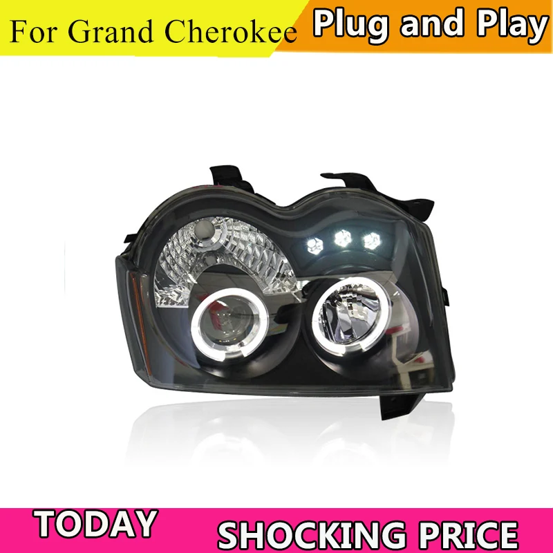 Car Styling For jeep Grand Cherokee 2008 2009 2010 headlight led DRL front Bi-Xenon Lens Double Beam HID KIT
Car Styling For jeep Grand Cherokee 2008 2009 2010 headlight led DRL front Bi-Xenon Lens Double Beam HID KIT