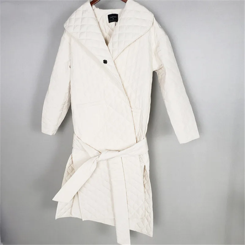 2020 winter coat women's Argyle long coat thin parka double breasted belt jacket plaid
2020 winter coat women's Argyle long coat thin parka double breasted belt jacket plaid