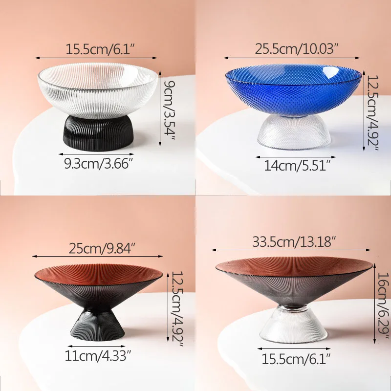 Colorful Glass Comport Household Decoration Ornaments Nordic Minimalist Fruit Plate Home Restaurant Storage Fruit Tray Compor 
Colorful Glass Comport Household Decoration Ornaments Nordic Minimalist Fruit Plate Home Restaurant Storage Fruit Tray Compor