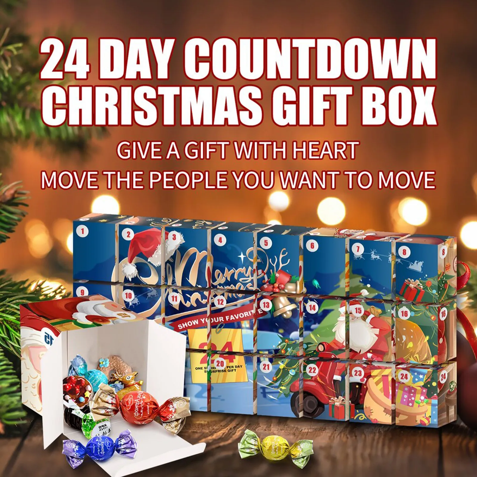 Christmas Anime Action Figures Guess Bag 24 Days Countdown Christmas Printed Cardboard Gift Box 2021 caixa surpresa Toys 
Christmas Anime Action Figures Guess Bag 24 Days Countdown Christmas Printed Cardboard Gift Box 2021 caixa surpresa Toys