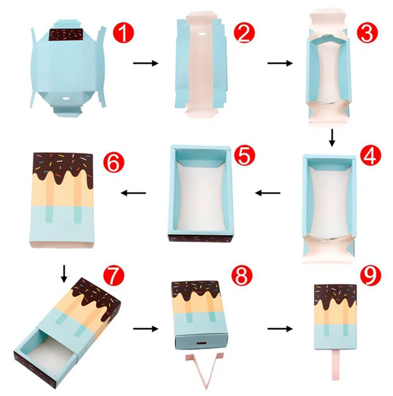 10pcs Ice cream shape Wedding party Favor Box Candy box treat box Ice Cream Gift box Baby shower Birthday Party Drawer
10pcs Ice cream shape Wedding party Favor Box Candy box treat box Ice Cream Gift box Baby shower Birthday Party Drawer