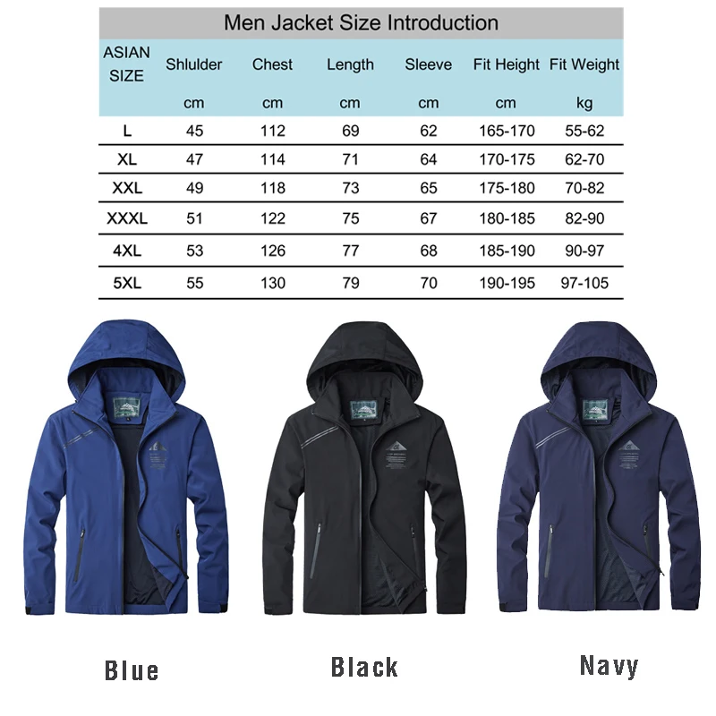 THE ARCTIC LIGHT Oversized 5XL Men Camping Jacket Hunting Hiking Trekking Climb Spring Outdoor Waterproof Coat Man Male Navy
THE ARCTIC LIGHT Oversized 5XL Men Camping Jacket Hunting Hiking Trekking Climb Spring Outdoor Waterproof Coat Man Male Navy