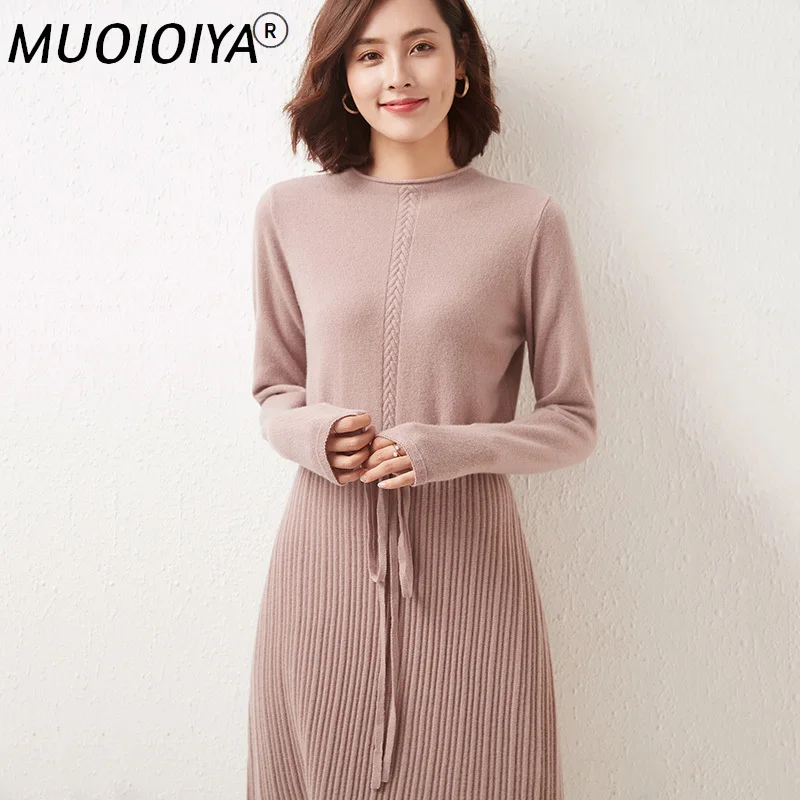 Hot Sale Knitted for Women 2022 New Arrival Winter/ Autumn 100% Wool Sweater O-Neck Female Dresses Long Style S-XXL Girl Clothes
Hot Sale Knitted for Women 2022 New Arrival Winter/ Autumn 100% Wool Sweater O-Neck Female Dresses Long Style S-XXL Girl Clothes