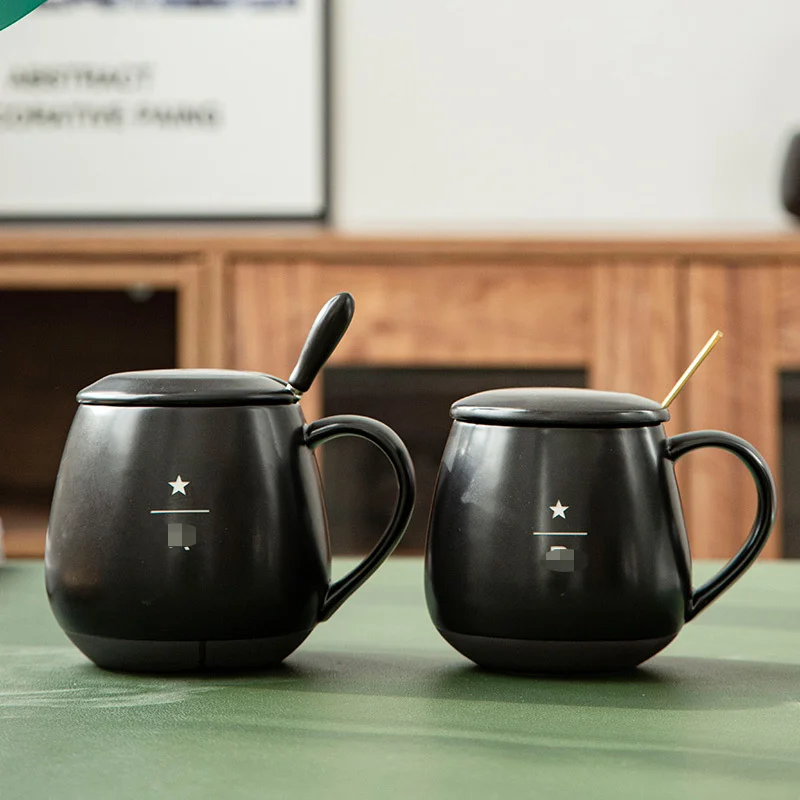 Ceramic Mugs Office Cups With Lids Spoons Creative Selection Couples Are More Preferential For Gift Water Bottle Drinkware
Ceramic Mugs Office Cups With Lids Spoons Creative Selection Couples Are More Preferential For Gift Water Bottle Drinkware