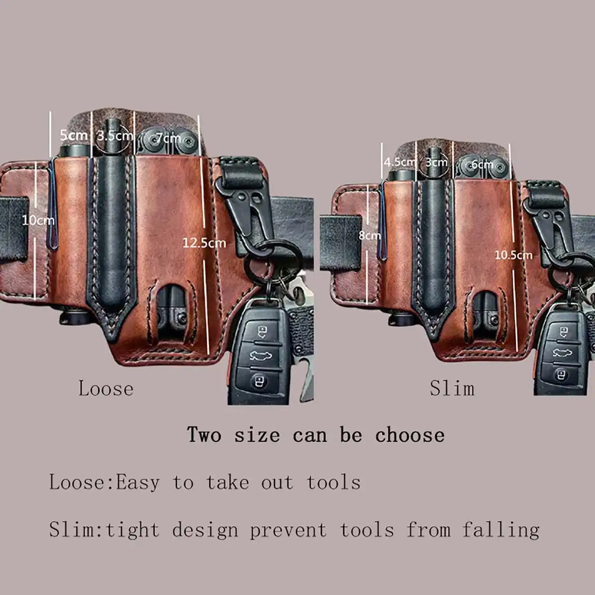 Multitool Sheath EDC Pocket Leather Sheath for Leatherman Organizer with Key Holder for Belt and Flashlight Outdoor Waist Packs 
Multitool Sheath EDC Pocket Leather Sheath for Leatherman Organizer with Key Holder for Belt and Flashlight Outdoor Waist Packs