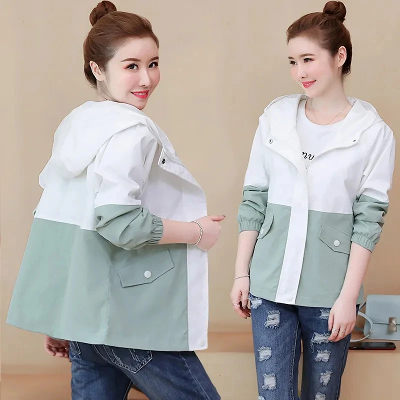 Women Double-layered Jacket With Lining Spring Autumn Hooded Jacket Coat Student Baseball uniform Jacket Tops Casual Loose Coats
Women Double-layered Jacket With Lining Spring Autumn Hooded Jacket Coat Student Baseball uniform Jacket Tops Casual Loose Coats