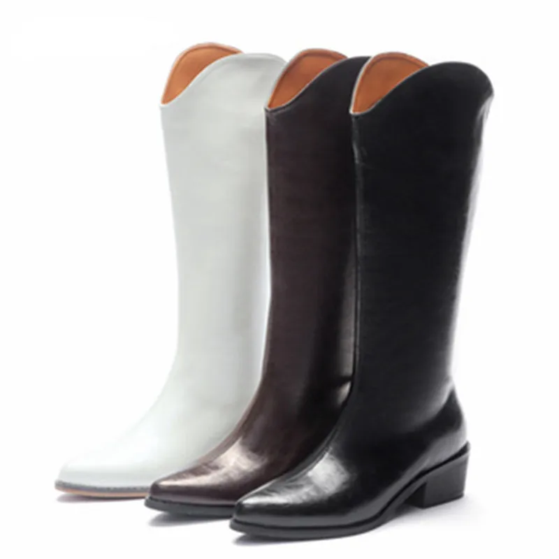 2021 Retro Women Boots Pointed Toe Slip-on Platform High-Quality Women Boots Party Catwalk Knee-High Brand Designer Shoes Woman
2021 Retro Women Boots Pointed Toe Slip-on Platform High-Quality Women Boots Party Catwalk Knee-High Brand Designer Shoes Woman