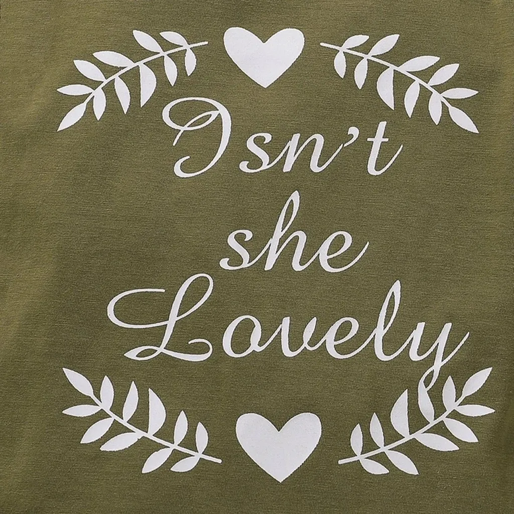 Baby Girl Clothes Fashion Summer Newborn Baby Short Sleeve Letter Print Romper+Camouflage Skirt+headband Set
