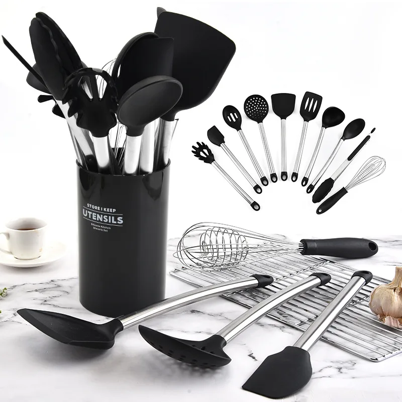 Silicone Cooking Utensils Set Non-Stick Spatula Shovel kitchen gadgets spoon set cocina accesorios de cocina utensilios
Silicone Cooking Utensils Set Non-Stick Spatula Shovel kitchen gadgets spoon set cocina accesorios de cocina utensilios