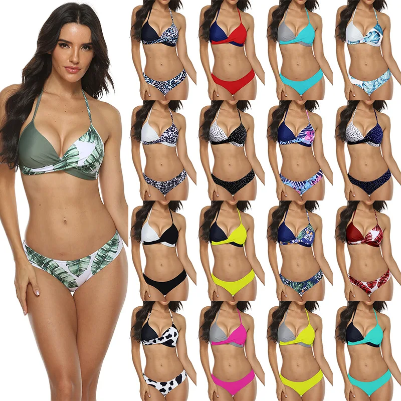 2021 New Bikini Print Swimsuit Women 2 Pieces Swimwear Separate Sexy Bikini Set Push Up Brazilian Swimming Suit Biquini Female
2021 New Bikini Print Swimsuit Women 2 Pieces Swimwear Separate Sexy Bikini Set Push Up Brazilian Swimming Suit Biquini Female