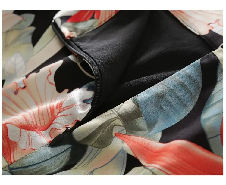 Spring Autumn A-line Skirt Women Satin Vintage Printed Feminine High Waist Mid-Long Skirts Female 
Spring Autumn A-line Skirt Women Satin Vintage Printed Feminine High Waist Mid-Long Skirts Female