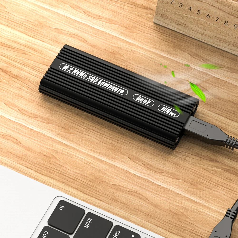 PCIE NVMe M-Key M.2 Box SSD Enclosure All Aluminum USB3.1 Gen2 10Gbps External Storage Solid State Drive Case
PCIE NVMe M-Key M.2 Box SSD Enclosure All Aluminum USB3.1 Gen2 10Gbps External Storage Solid State Drive Case