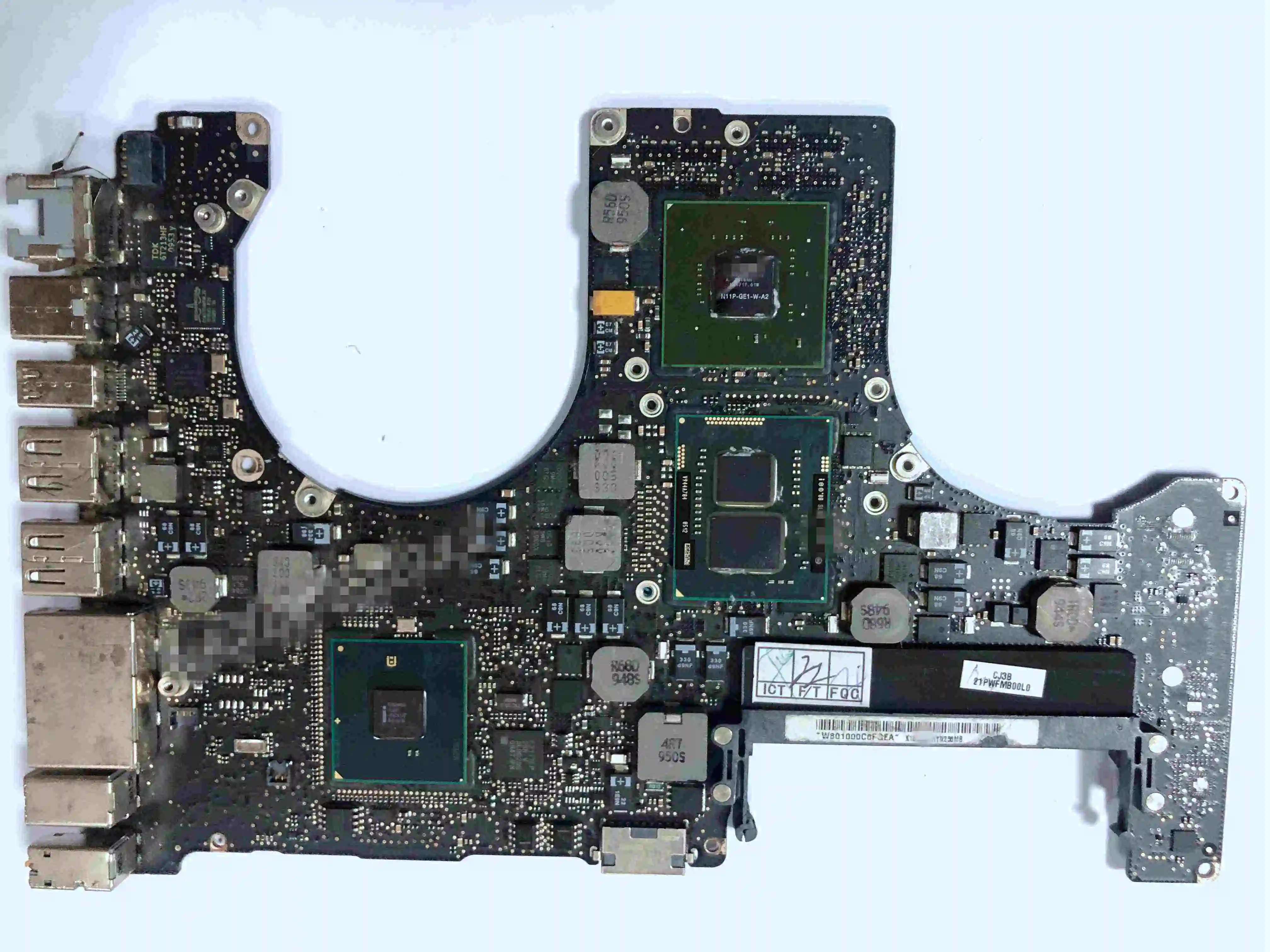 MacBook Pro Unibody 15 "A1286 2 8 ГГц i7-640 Процессор 512MB материнскую плату 820-2850-A (Mid 2010