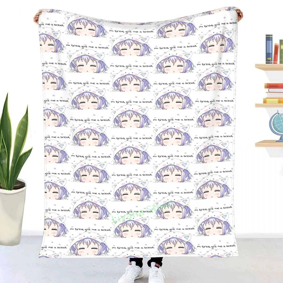 Tired Cute Anime Girl + Quoted Text Throw Blanket 3D printed sofa bedroom decorative blanket children adult Christmas gift
Tired Cute Anime Girl + Quoted Text Throw Blanket 3D printed sofa bedroom decorative blanket children adult Christmas gift