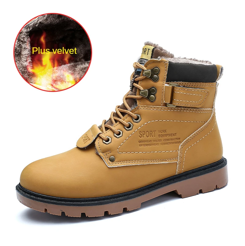 Winter Ankle Boots Men Casual Shoes Autumn Work Waterproof Shoes Men Tooling Boots Warm Plush Outdoor Boots for Men botas hombre
Winter Ankle Boots Men Casual Shoes Autumn Work Waterproof Shoes Men Tooling Boots Warm Plush Outdoor Boots for Men botas hombre