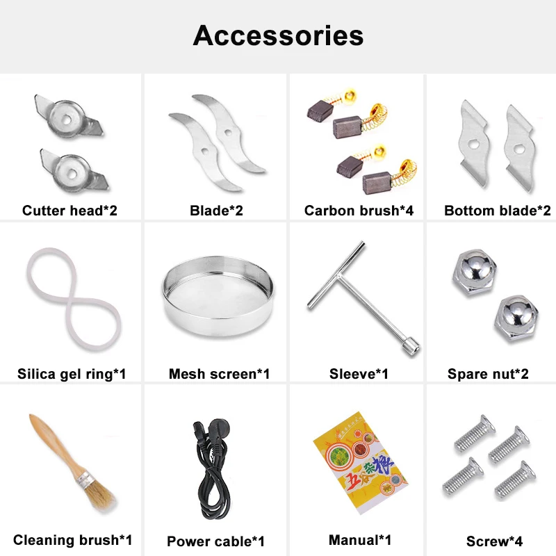 4500G Commercial Powder Crusher High Speed 4500W Medicine Flour Powder Crusher Coffee Grinder 430 Stainless Steel Intelligent
4500G Commercial Powder Crusher High Speed 4500W Medicine Flour Powder Crusher Coffee Grinder 430 Stainless Steel Intelligent