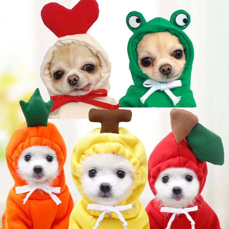 

Medium sized dog fruit small dog cat autumn winter sweater fleece clothes pet Teddy fadou banana