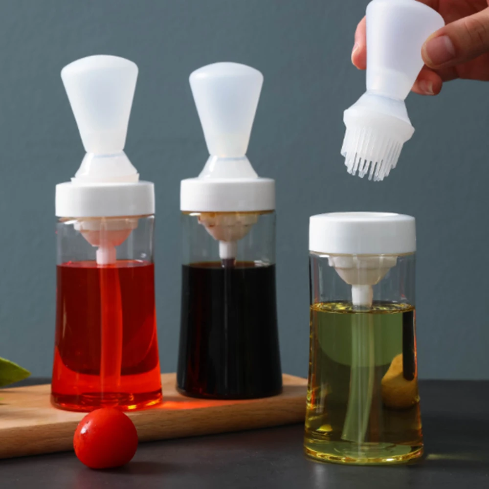 Portable Silicone Oil Bottle With Brush BBQ Brush Push-Type Oil Brush Kitchen Gadgets Baking Accessories
Portable Silicone Oil Bottle With Brush BBQ Brush Push-Type Oil Brush Kitchen Gadgets Baking Accessories