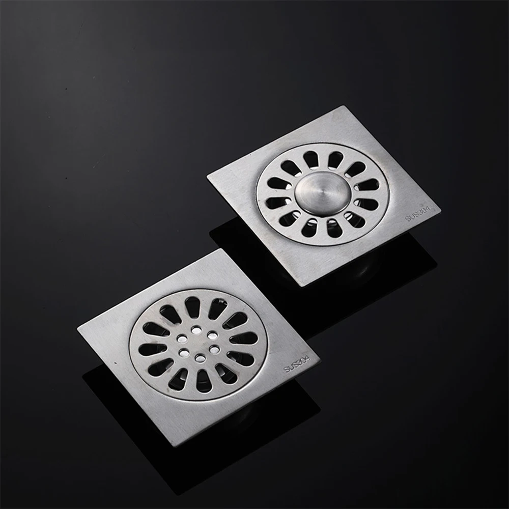 10x10cm Square Floor Drain Shower Stainless Steel Waste Drainage with Removeable Cover Self Closing Drain for Bathroom Kitchen
10x10cm Square Floor Drain Shower Stainless Steel Waste Drainage with Removeable Cover Self Closing Drain for Bathroom Kitchen