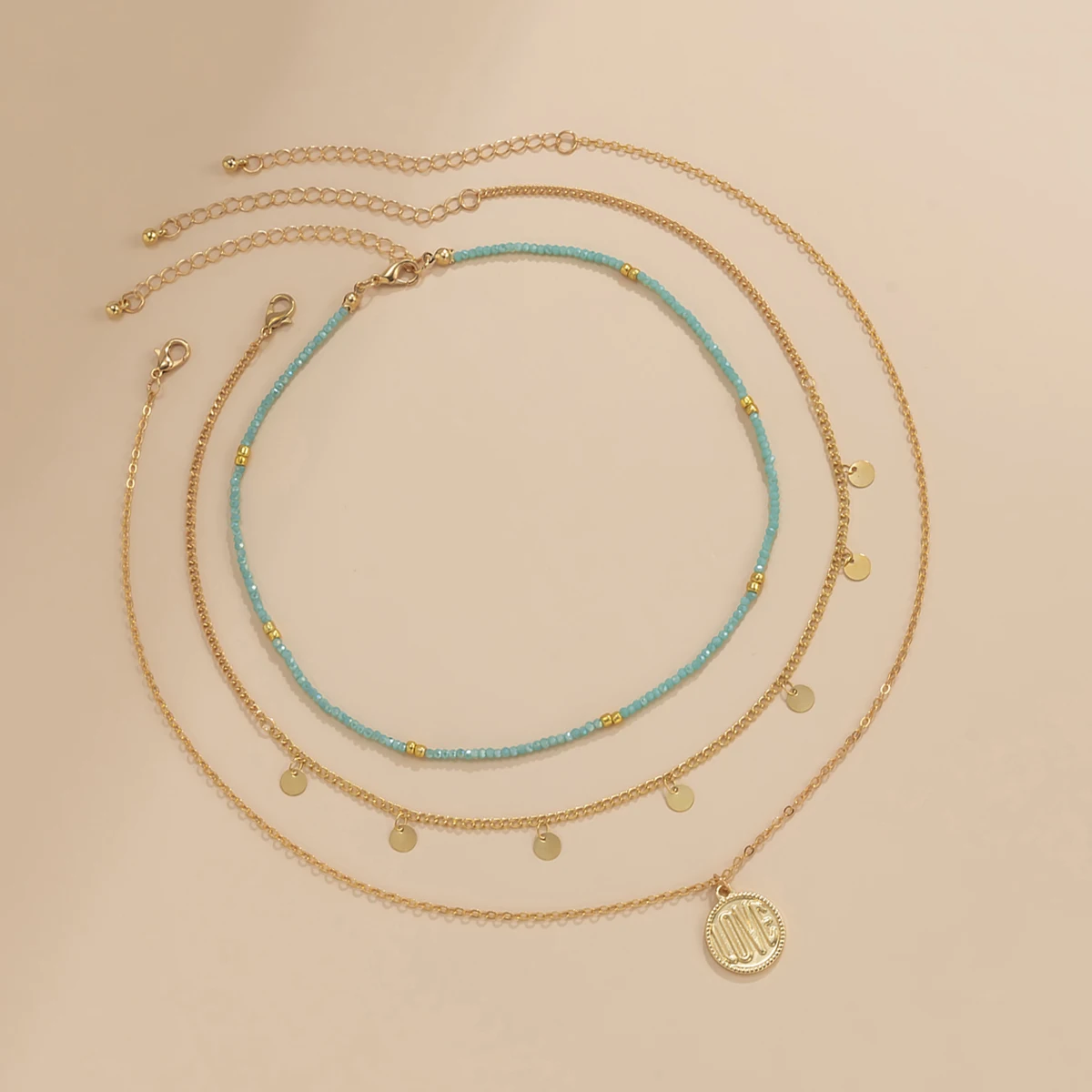 PuRui Layered Chain with Love Letter Coin Pendant Necklace for Women Boho Bead Choker Necklace Set 2021 Fashion Jewelry for Neck
PuRui Layered Chain with Love Letter Coin Pendant Necklace for Women Boho Bead Choker Necklace Set 2021 Fashion Jewelry for Neck