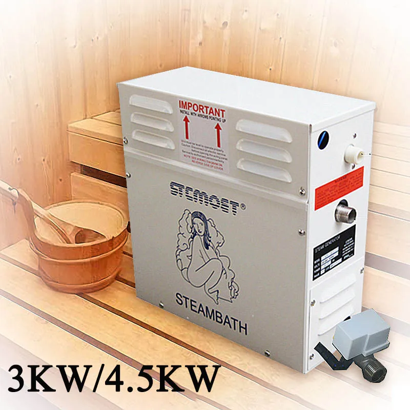 3KW 4.5kw Steam Generator for Shower 220V 380V Home Steam Machine Sauna Bath Steam Shower with Digital Controller
3KW 4.5kw Steam Generator for Shower 220V 380V Home Steam Machine Sauna Bath Steam Shower with Digital Controller