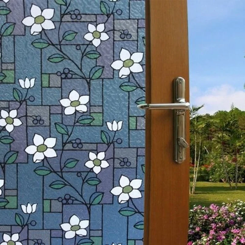 Window Tint Stained Glass Film Adsorption Glue-free Flower Window Privacy Protection Film Blue Home
Window Tint Stained Glass Film Adsorption Glue-free Flower Window Privacy Protection Film Blue Home