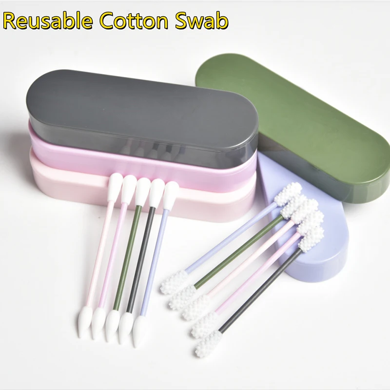 2Pcs Reusable Cotton Swab Ear Cleaning Cosmetic Silicone Buds Swabs Sticks Double-headed Recycling For Cleaning Makeup
2Pcs Reusable Cotton Swab Ear Cleaning Cosmetic Silicone Buds Swabs Sticks Double-headed Recycling For Cleaning Makeup