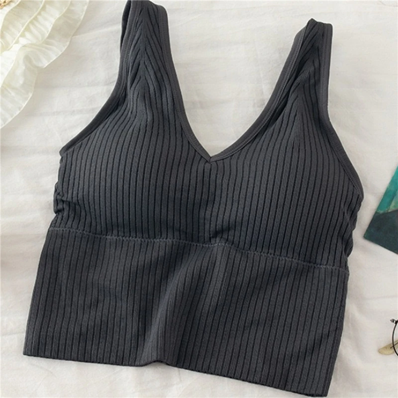 Women Tank Crop Top Sexy Knitted Tops Camisole Massage Pad Underwear Female Crop Top Backless Sleeveless Intimate Lingerie Femme
Women Tank Crop Top Sexy Knitted Tops Camisole Massage Pad Underwear Female Crop Top Backless Sleeveless Intimate Lingerie Femme