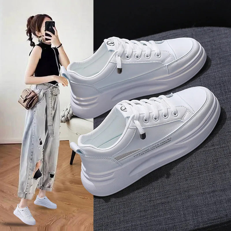 2021 spring small white shoes women's board shoes women's thick soled shoes platform shoes female shoes sneakers white shoes
2021 spring small white shoes women's board shoes women's thick soled shoes platform shoes female shoes sneakers white shoes