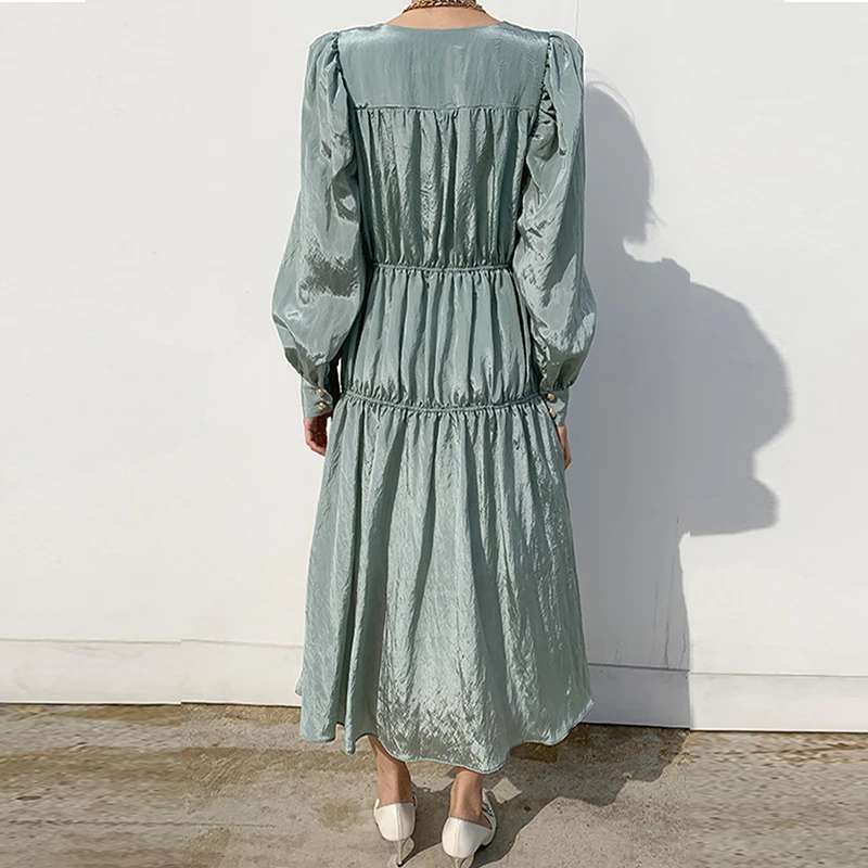 2021 spring square collar simple solid cascading elegant long dress all-match solid spring dress outgoing seaside new dress 2021
2021 spring square collar simple solid cascading elegant long dress all-match solid spring dress outgoing seaside new dress 2021