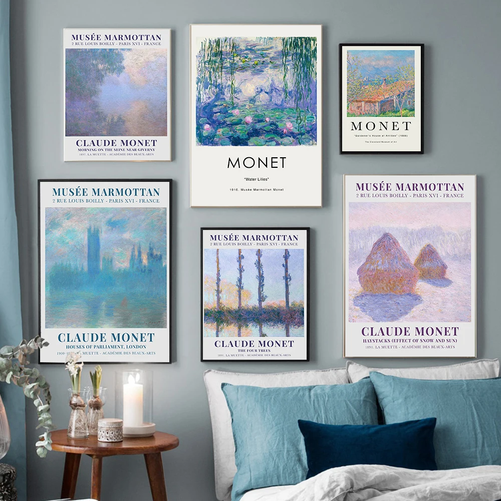Exhibition Print Claude Monet Water Lilies Landscape Painting on Canvas Art Poster Wall Picture Impressionist for Living Room
Exhibition Print Claude Monet Water Lilies Landscape Painting on Canvas Art Poster Wall Picture Impressionist for Living Room