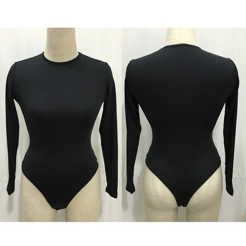Sexy O Neck Long Sleeve Solid Black Bodysuit Women Black Spring Autumn Body Top Casual One Piece Outfit Streetwear Jumpsuits
Sexy O Neck Long Sleeve Solid Black Bodysuit Women Black Spring Autumn Body Top Casual One Piece Outfit Streetwear Jumpsuits