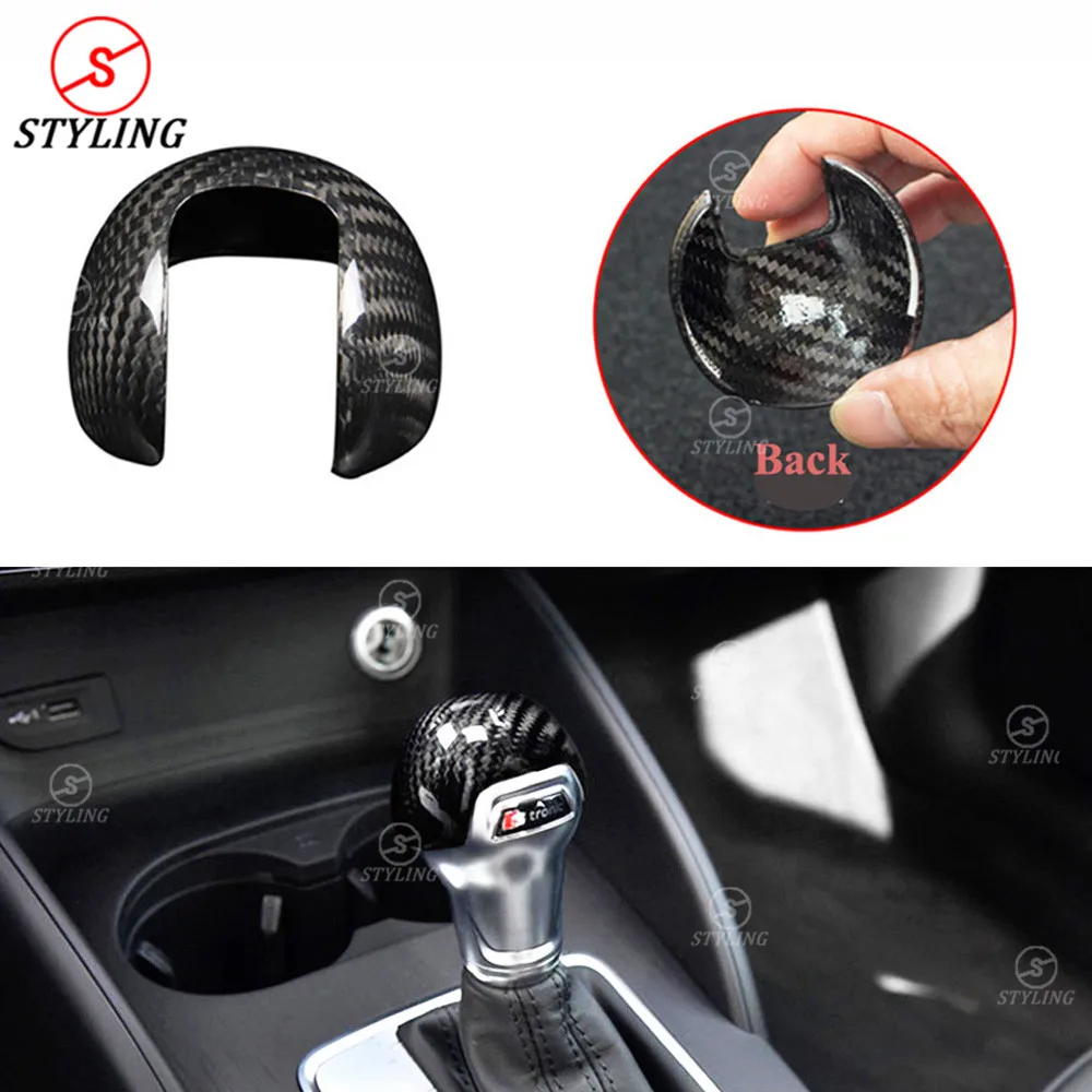 A3 Carbon Gear Shift knob Sticker For Audi S3 Control Armrest Shift Knob collar cover interior trim 2014 2015 2016-2018 2019 
A3 Carbon Gear Shift knob Sticker For Audi S3 Control Armrest Shift Knob collar cover interior trim 2014 2015 2016-2018 2019