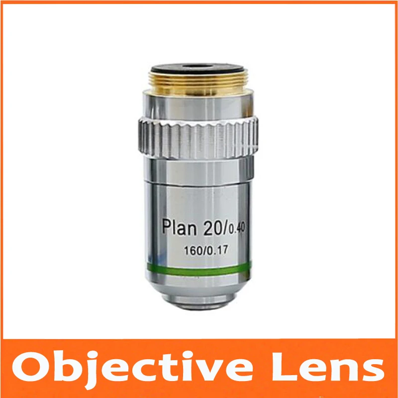 20X Plan Achromatic Bio-Microscope Objective Lens Thread Diameter 20.2MM RMS Interface for Biological Microscope
20X Plan Achromatic Bio-Microscope Objective Lens Thread Diameter 20.2MM RMS Interface for Biological Microscope