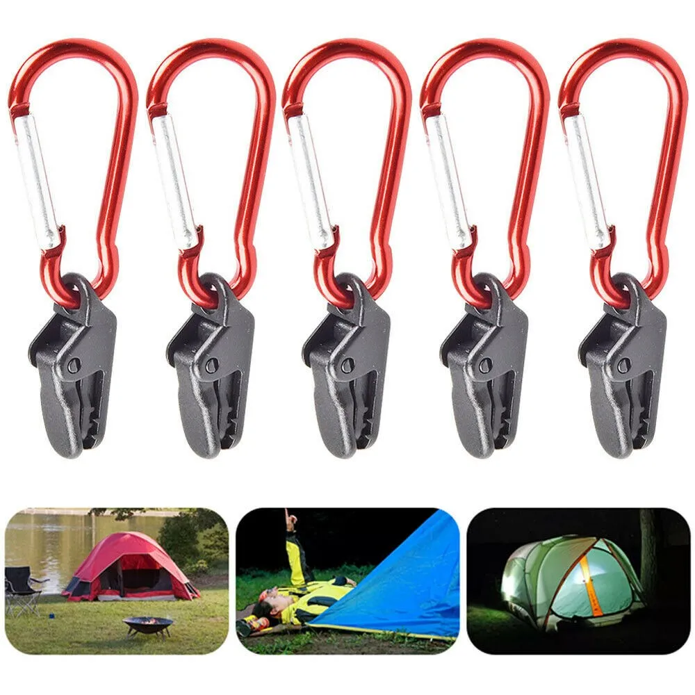 10pcs Tent Hook With Carabiner Awning Clamp Windproof Survival Grommet Tent Tarp Clips Buckle Fixed Gripper Outdoor Camping
10pcs Tent Hook With Carabiner Awning Clamp Windproof Survival Grommet Tent Tarp Clips Buckle Fixed Gripper Outdoor Camping
