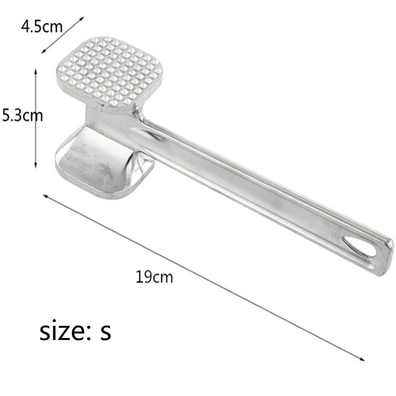1Pcs New Meat Hammer High Quality Aluminum Alloy Loose Tenderizers Meat Hammer Pounders Knock-sided For Steak Pork Kitchen Tools
1Pcs New Meat Hammer High Quality Aluminum Alloy Loose Tenderizers Meat Hammer Pounders Knock-sided For Steak Pork Kitchen Tools