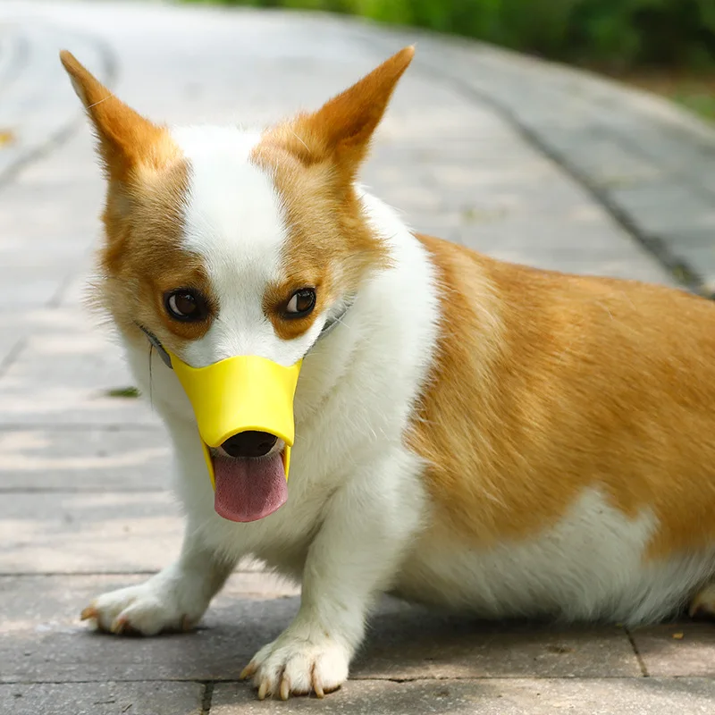 

Non-grinding Mouth Mask Duckbill Soft Silicone Duckbill Cover Anti-bite Pet Dog Mouth