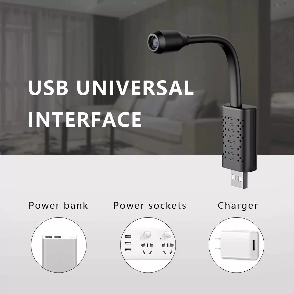 HD Mini USB Camera Real-time Surveillance wifi DV IP Camera AI Human Detection Loop Recording Remote View Video Audio Recorder
HD Mini USB Camera Real-time Surveillance wifi DV IP Camera AI Human Detection Loop Recording Remote View Video Audio Recorder