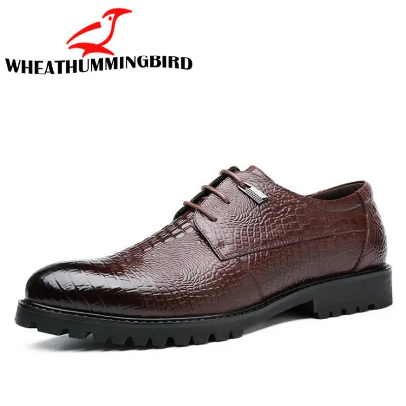 New men's business dress casual shoes Pointed Crocodile pattern men's shoes Men lace up Oxfords Shoes C22-11 
New men's business dress casual shoes Pointed Crocodile pattern men's shoes Men lace up Oxfords Shoes C22-11