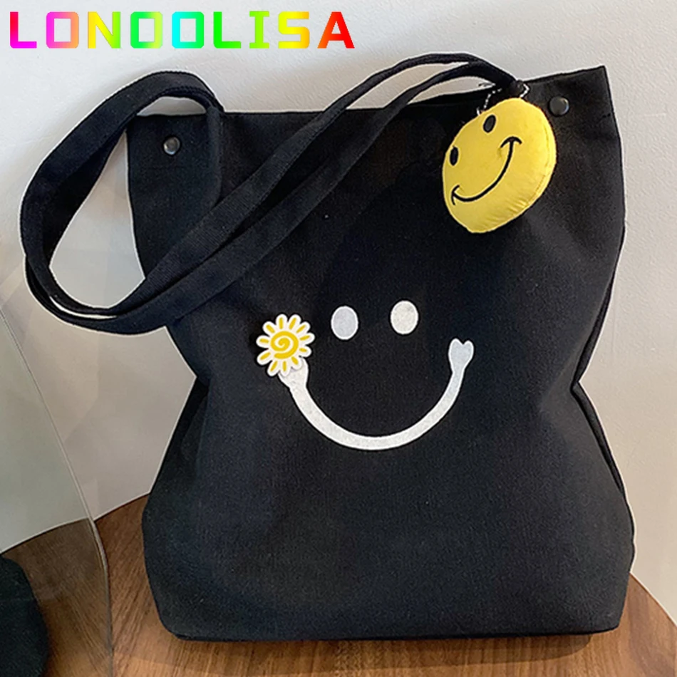 INS Lady Canvas Bag College Tote Handbag Large Capacity Female Shoulder Preppy Bags Korean Shopper Travel Class Commuting Sac
INS Lady Canvas Bag College Tote Handbag Large Capacity Female Shoulder Preppy Bags Korean Shopper Travel Class Commuting Sac
