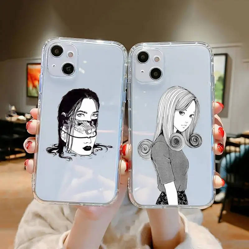Junji Ito Collection Tees Horror Phone Case Clear Transparent for iPhone 11 12 13 mini pro XS MAX 8 7 6 6S Plus X 5S SE XR 2020
Junji Ito Collection Tees Horror Phone Case Clear Transparent for iPhone 11 12 13 mini pro XS MAX 8 7 6 6S Plus X 5S SE XR 2020