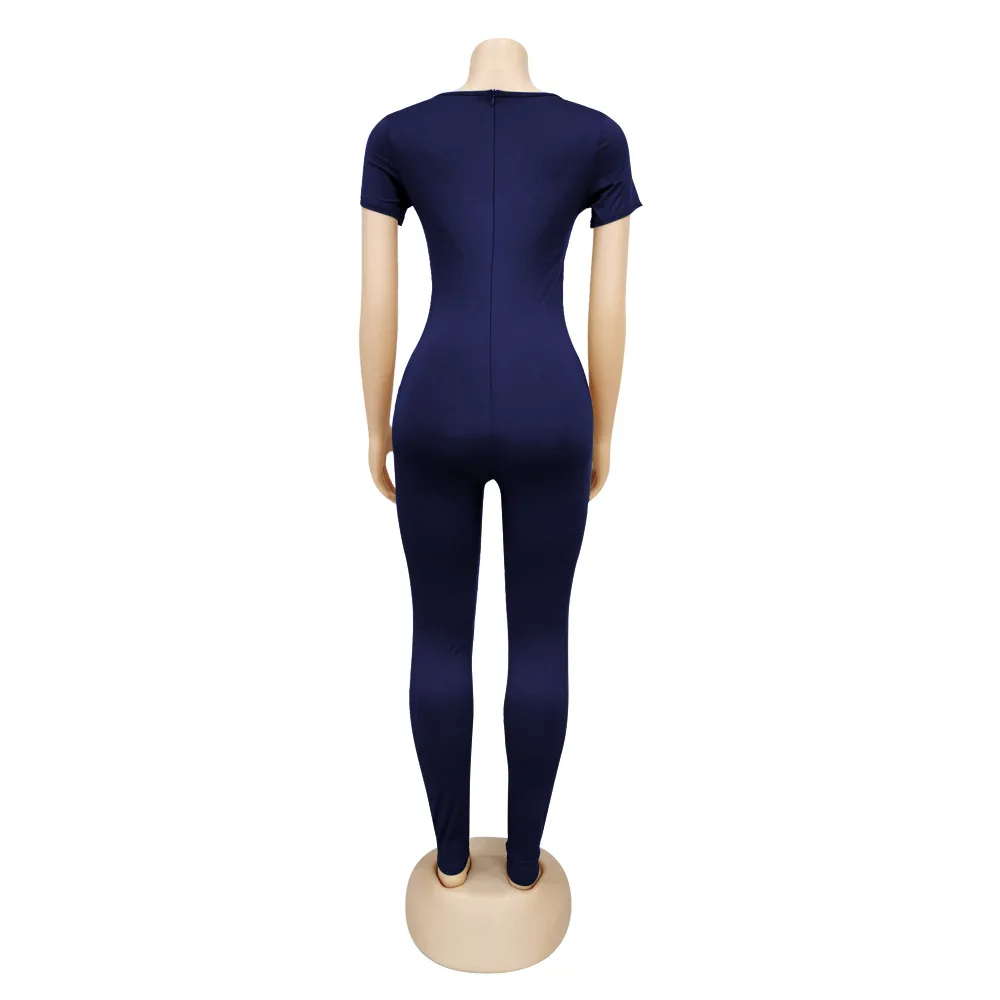 4 Colors Casual Short Sleeve Slim Rompers Women O Neck Sexy Club Summer Bodysuits Stylish Hot Selling Bodycon Jumpsuits 2019
4 Colors Casual Short Sleeve Slim Rompers Women O Neck Sexy Club Summer Bodysuits Stylish Hot Selling Bodycon Jumpsuits 2019