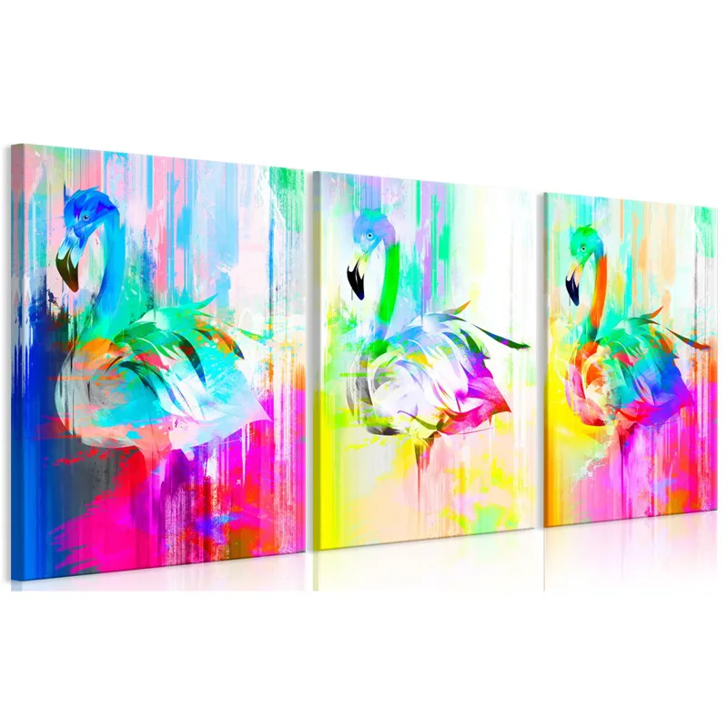 Colorful Abstract Flamingo Wall Art Poster Print Decoration Picture Rainbow Bird Canvas Painting for Living Room Home Decor Art
Colorful Abstract Flamingo Wall Art Poster Print Decoration Picture Rainbow Bird Canvas Painting for Living Room Home Decor Art